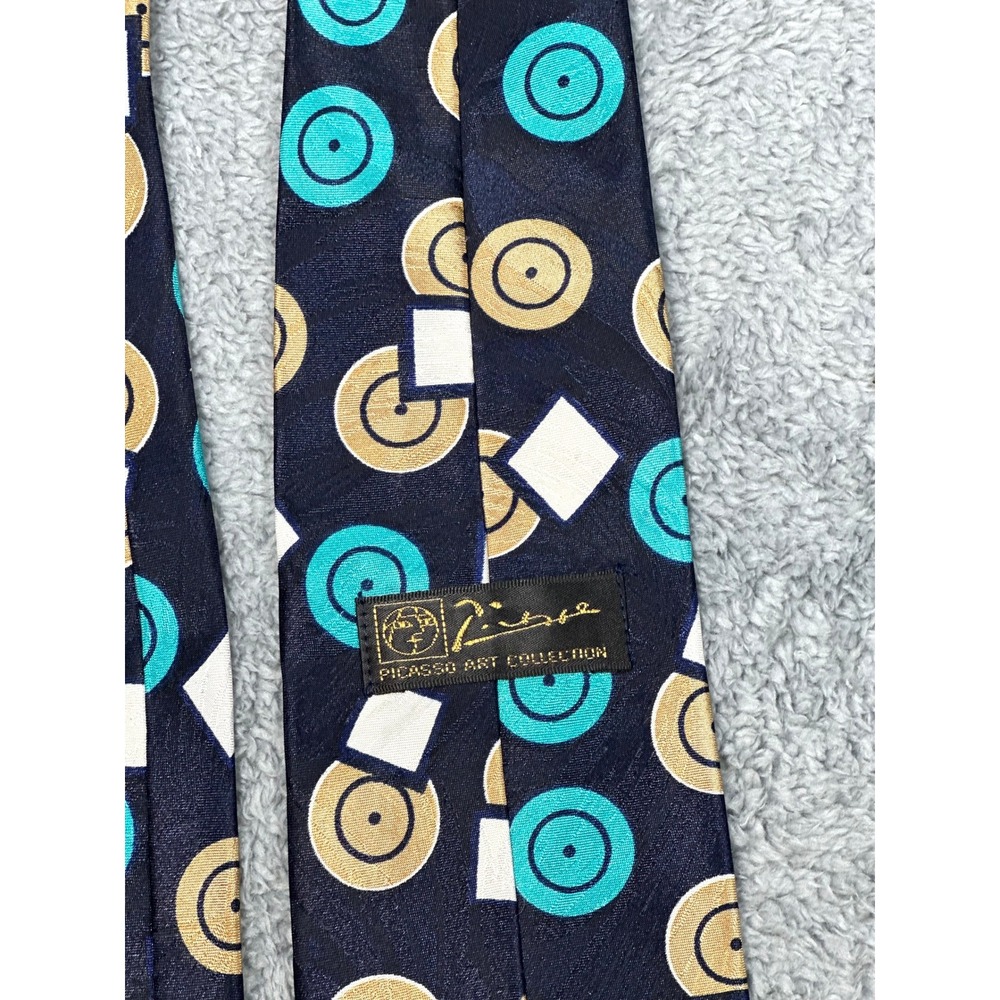 Vintage Picasso Art‎ Collection Tie Geometric Abstract Necktie Circles Squares